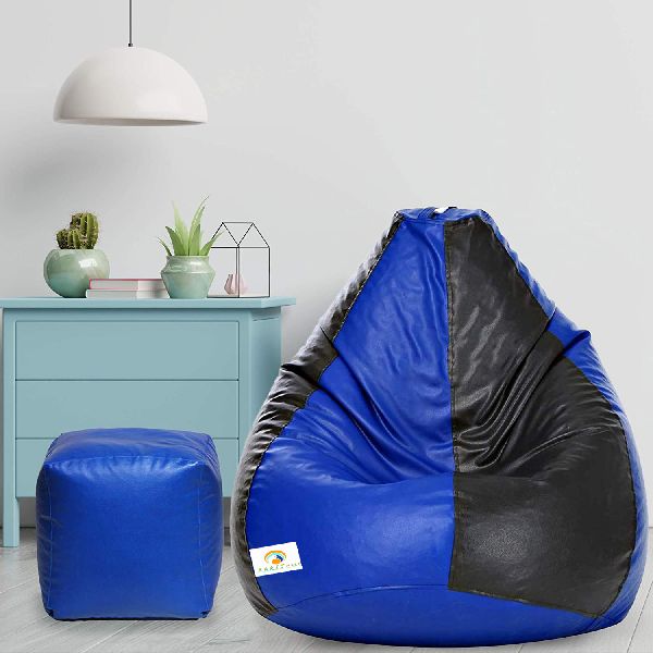 AARIJ MART Round Leather Bean Bags, for Sitting, Size : Large, Medium, Small