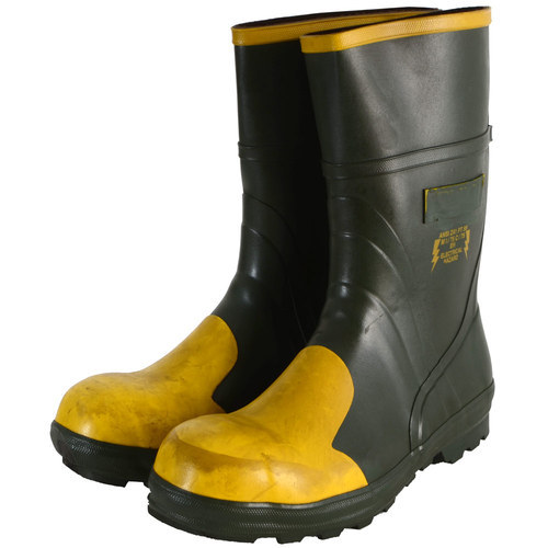 PVC Leather Industrial Safety Boots, Size : 6inch, 7inch, 8inch, 9inch ...
