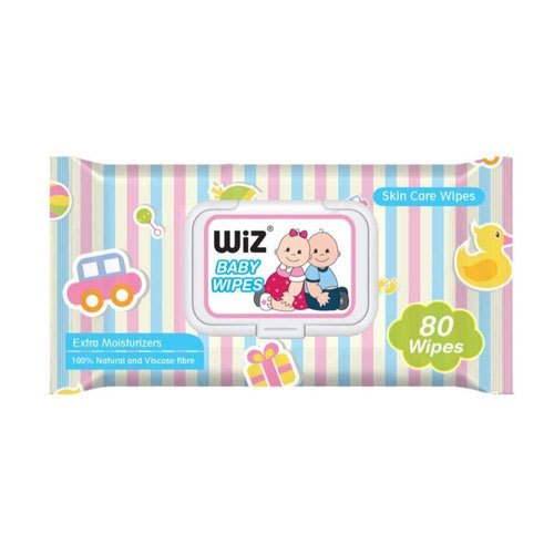 Wiz Cotton Baby Wet Wipe, Packaging Type : Packet