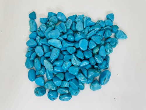 Polished Blue Howlite Stone, for Decoration, Feature : Striking Colours, Stylish Design
