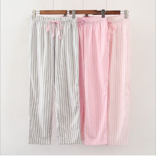Cotton Ladies Striped Pajama, Feature : Anti-Wrinkle, Comfortable