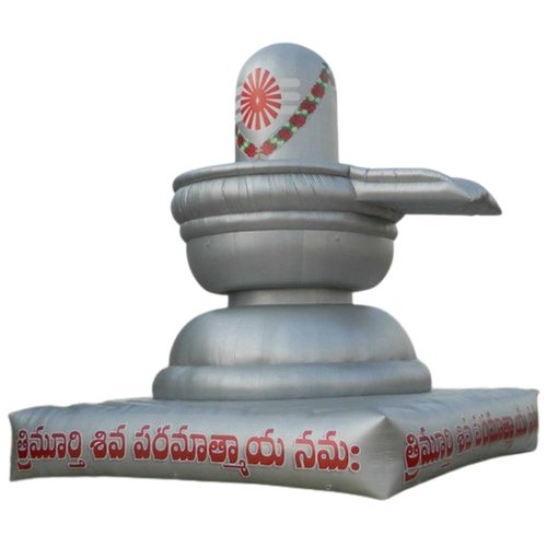 PVC Inflatable Shivling Statue, for Temple Pooja, Packaging Type : Box