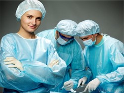 Plain Disposable Surgical Gown, Size : Small, medium, large