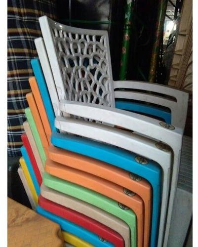 Plastic Stackable Chair, Color : Optional