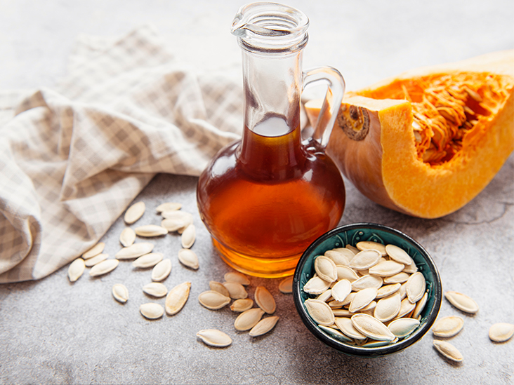 Pumpkin seed oil, Packaging Type : Glass Bottels