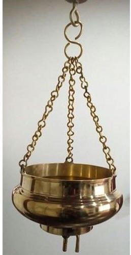 Brass Shirodhara Vessel, Color : Golden