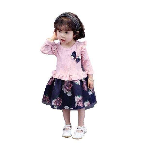 New Design Baby Girl Casual Frock Dress