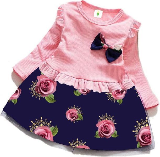 New Design Baby Girl Casual Frock Dress