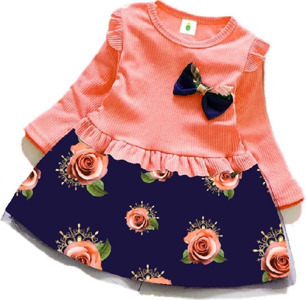 New Design Baby Girl Casual Frock Dress