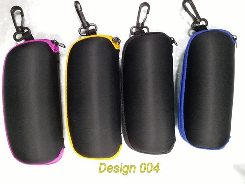 Plastic Zipper Spectacle Case, Color : Customized