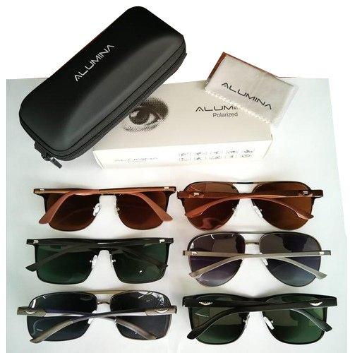 Alumina Plastic Polarized Sunglasses, Size : M