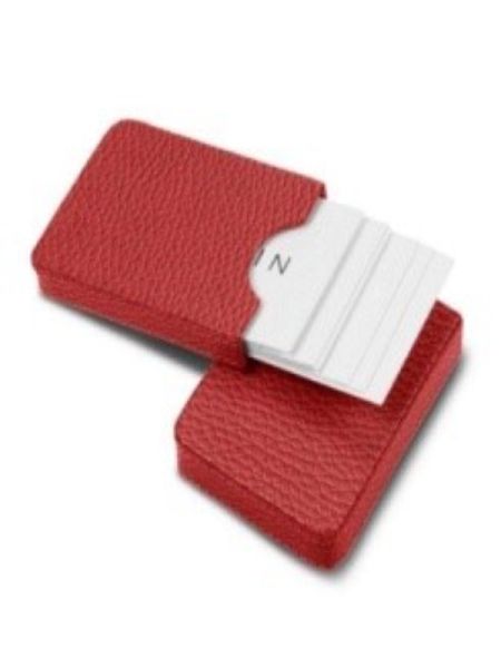 Fila Red Leather Card Holder