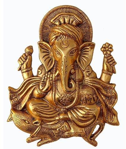  Aluminium Wall Hanging Ganesh Statue, for Decoration