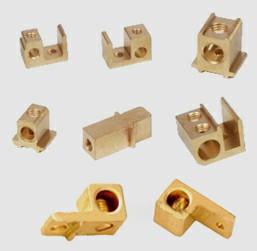 Brass Fuse Contacts, for Instrumentation, Telecommunications, Plastic Cases Assembly Etc.