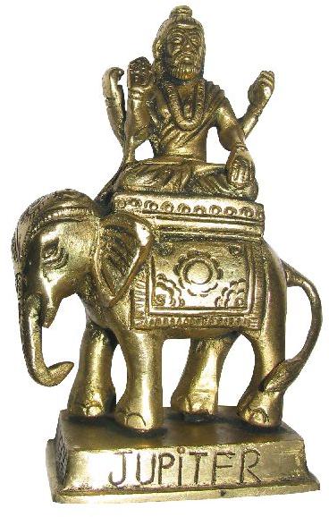 S955108 - Guru Bhagawan 5.5 Inch Brass Idol 960 Gram