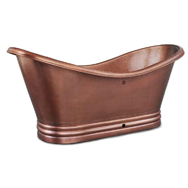 Copper Bathtub with Hammered