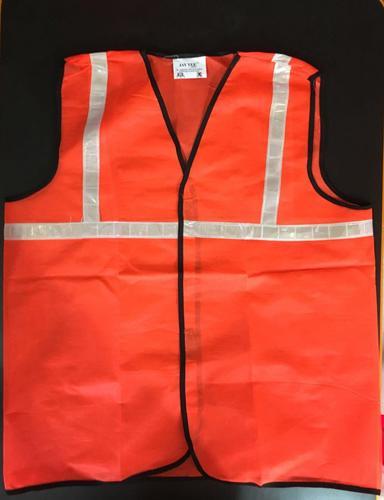 Karam Plain Polyester Safety Jacket, for Construction
