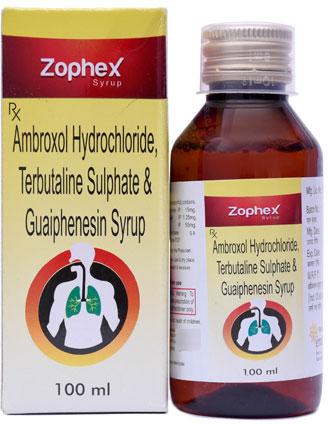 Ambroxol Hydrochloride, Terbutaline Sulphate And Guaiphensin Syrup