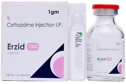 ERZID 1000 Ceftazidime Injections