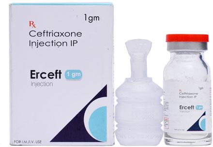 ERCEFT 1000 Ceftriaxone Injection