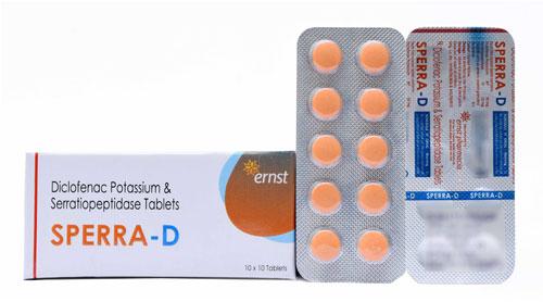 Diclofenac Potassium and Serratiopeptidase Tablets