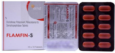 Diclofenac Potassium, Paracetamol And Serriopeptidase Tablets