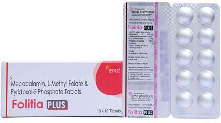 Mecobalamin, L-Methyl Folate, Pyridoxal-5 and Phosphate Tablets