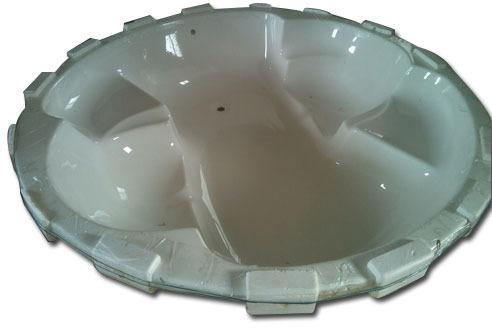 Shraddha Round Acrylic Bathtubs, Color : White