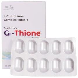 Surbhitam's Gl-Thione Tablets, Color : White