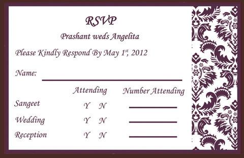 RSVP Card