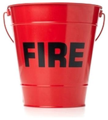 Steel Fire Bucket, for Domestic, Industrial, Feature : Corrosion Proof, Fine Finishing, Scratch Resistance