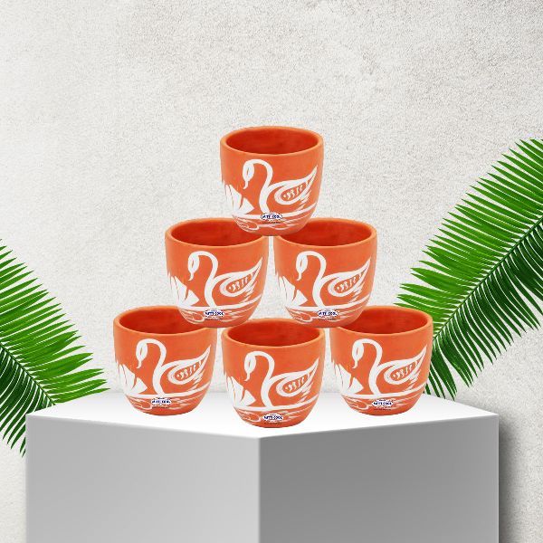 100 ml Clay Cherry Cup Set, Style : Antique