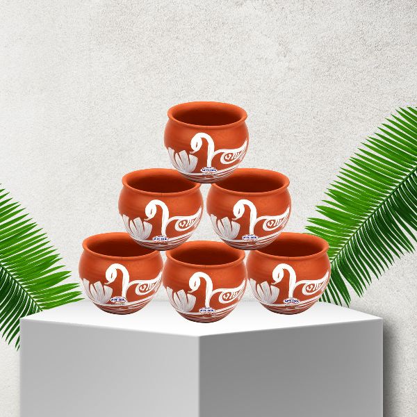 Clay Jully Cup Set, Size : 150 ML