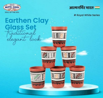 Clay Royal White Dinner Glass Set, INR 799 / Set by Mitticool Private