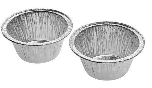 Plain Aluminium Foil Muffin Cup, Shape : Round