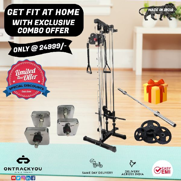 Home Gym Equipment Wall Mount Cable CrossOver, Barbell, Olympic