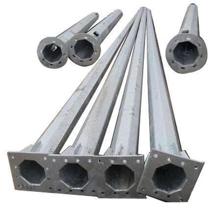 Mild Steel Octagonal Pole, Color : Silver, Grey