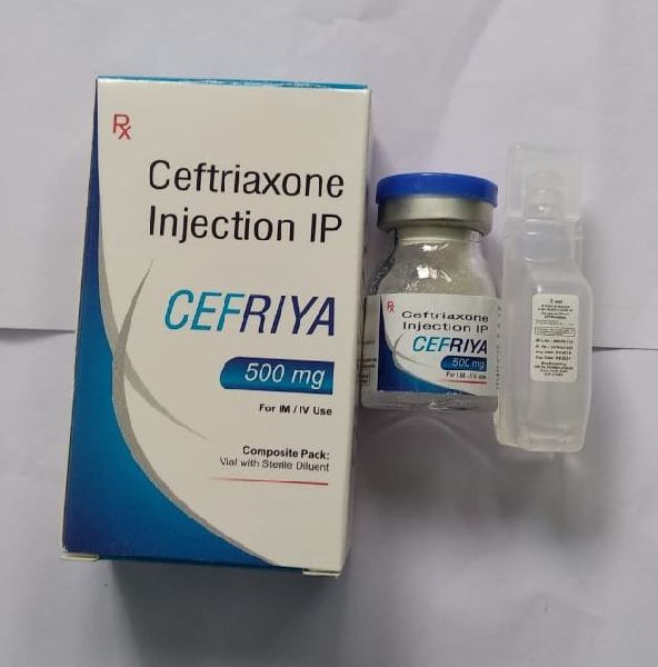 Cefriya Ceftriaxone 500mg Injection, for Clinical, Grade Standard : Medicine Grade