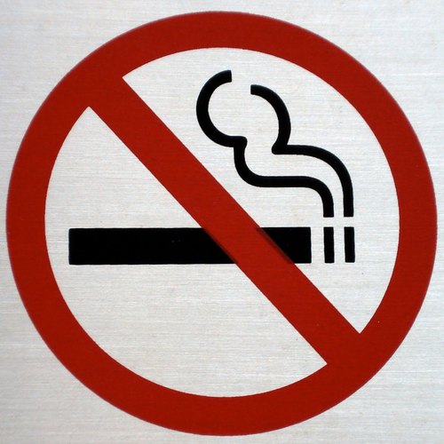 No smoking signage, Shape : Square