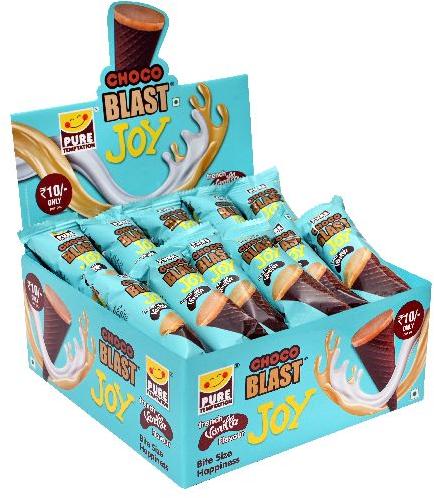 Choco Blast Joy French Vanilla Flavoured Waffle Cone Display Pack