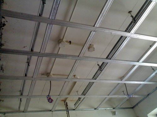Aluminium False Ceiling Work, Color : Grey
