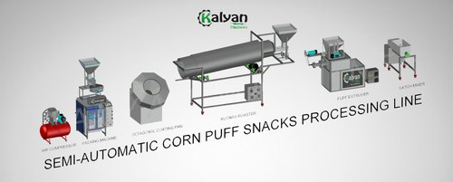 Kalyan Corn Puff Snacks Machines