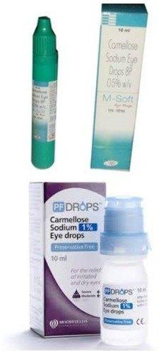 Plastic Carmellose Sodium Eye Drops, Bottle Size : 15 ml