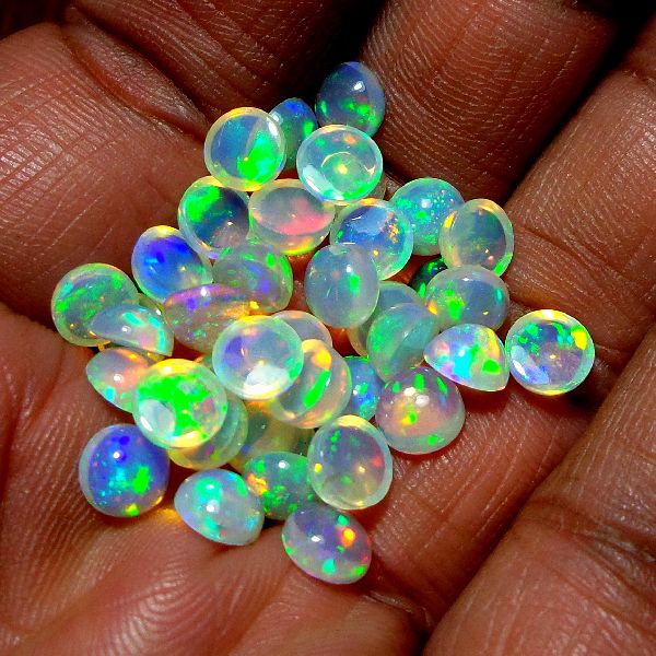 Round Shape Opal Cabs