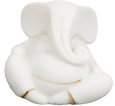 9 cm Marble Ganesha Statue