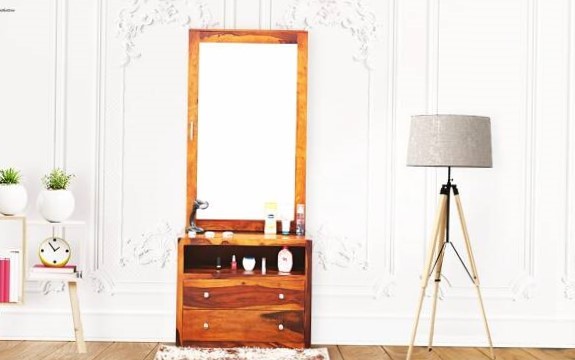 Wooden Dressing Table, Color : Brown