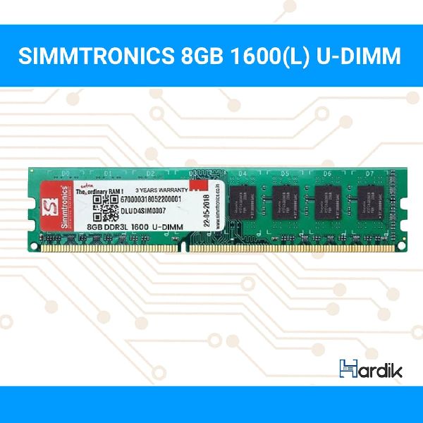 SIMMTRONICS 8GB 1600 U-DIMM RAM