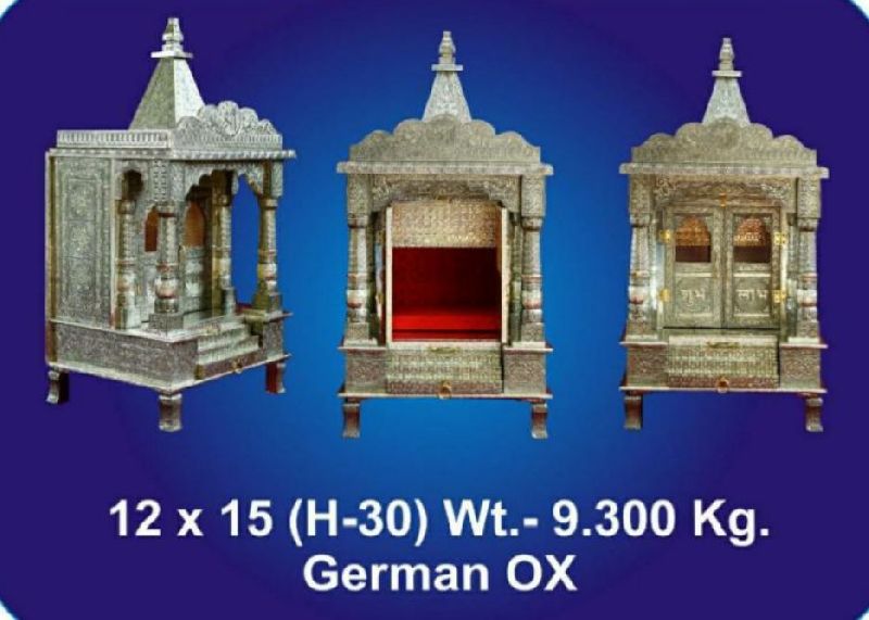Coated 12x15 German Oxidised Temple, for Home Use, Worship Use, Feature : Attractive Pattern, Fine Finishing
