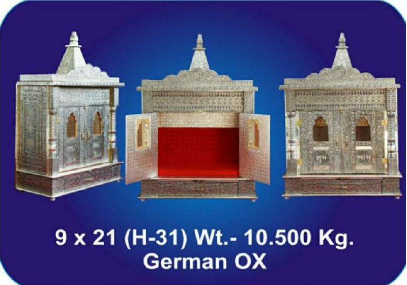 9x21 German Oxidised Temple