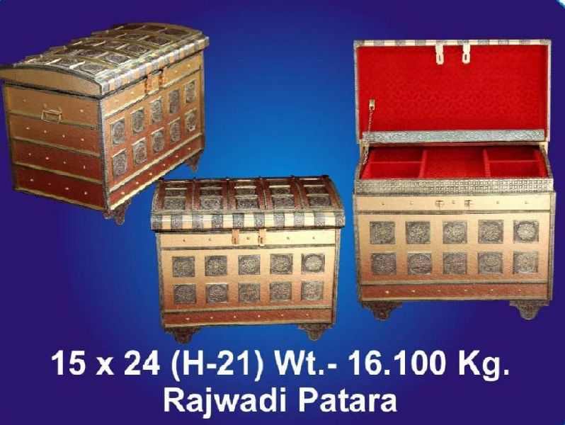 16.100 Kg Rajwadi Wooden Patara, Size : 15 x 24 Inch